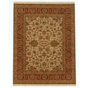   Taj AL10 Dark Ivory/Red 26X10RNR Runner Area Rug