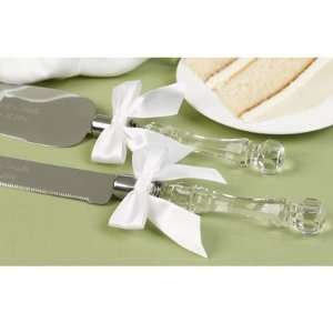    Faceted Serving Set with Bows   Personalized
