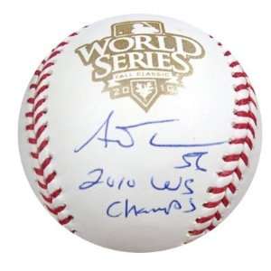  Andres Torres Autographed/Hand Signed 2010 World Series 