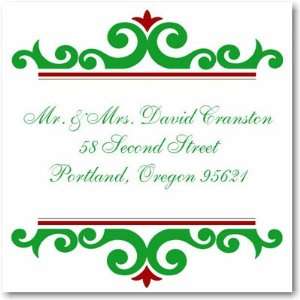  Name Doodles   Holiday Square Personalized Address Labels 