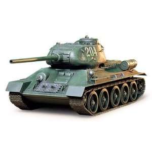  Tamiya 1/35 Russian T34/85 Medium Tank Model Kit Toys 