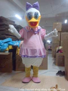 Daisy Duck Mascot Costume Fancy Dress Outfit Suit EPE  