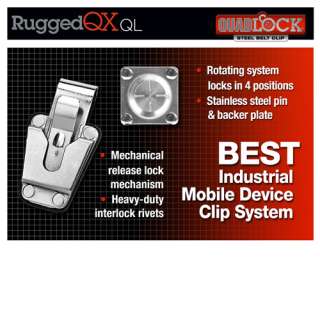 Rugged QX Large Black Vertical Heavy Duty Cover Case for Apple Iphone 
