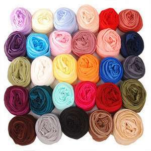 New Girls Womens Fashion Candy Color Long Soft Scarf Wrap Shawl Stole 