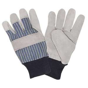 Ladies Leather Palm Gunn Pattern, Knit Wrist Gloves (QTY/12)  
