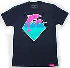 Pink Dolphin Clothing Waves tee shirt Navy Mens Size Large L Sold Out 
