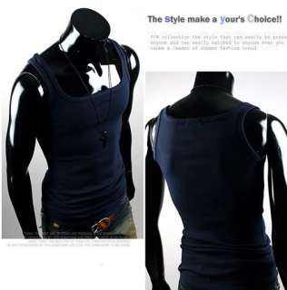 Mens Fashion Sexy Sleeveless Shirt Vest Tank Tops V1  