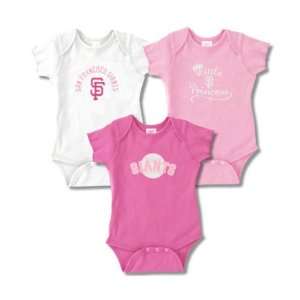  San Francisco Giants Infant Girls Baby Rib Pink Creeper 3 