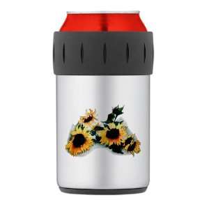  Thermos Can Cooler Koozie Sunflowers Painting Everything 