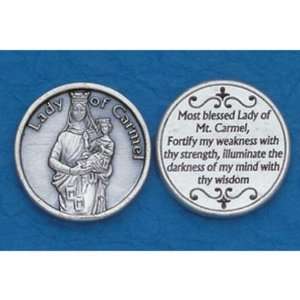 25 Lady of Mt Carmel Prayer Coins Jewelry