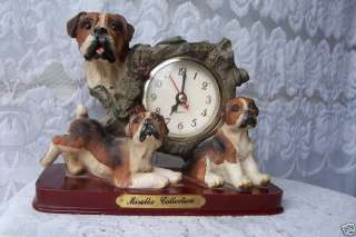 THE MIRELLA COLLECTION CLOCK & THREE DOGS  