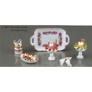 Reutter Porcelain Miniature Ice Cream Dream Set Toys 
