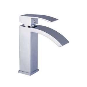 Contemporary Solid Brass Bathroom Sink Faucet   Chrome 