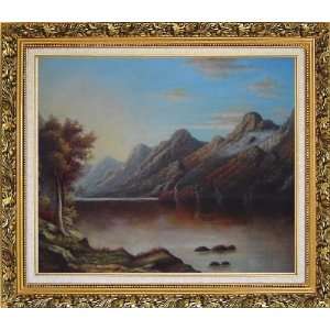  Trees and Lake During Autumn with Mou Mountain tain Oil 