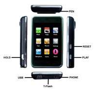  Sylvania 8 GB Video//MP4 Player with 2.8 Touch Screen 