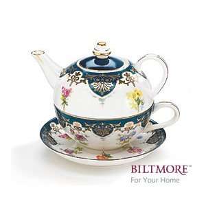  Biltmore Vanderbilt Tea for One Teapot Set Kitchen 