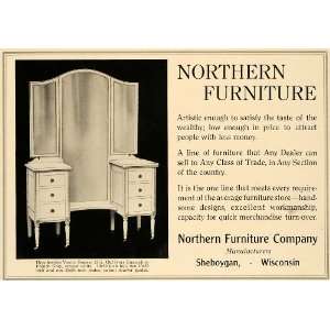  1919 Ad Northern Furniture Co. Hepplewhite Dresser 2315 