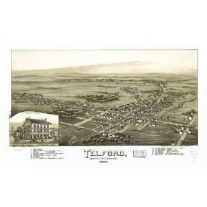  Historic Panoramic Map Telford, Montgomery County 