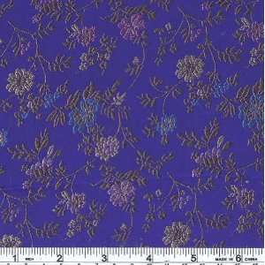   Fabric Flowering Vines Royal Purple By The Yard Arts, Crafts & Sewing