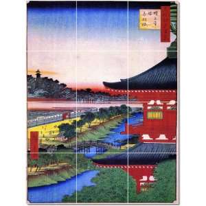  Utagawa Hiroshige Ukiyo E Tile Mural Modern Floor Remodel 