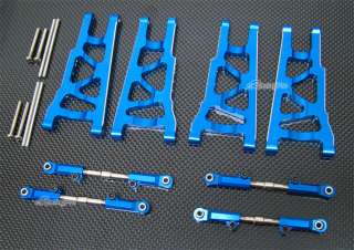 Aluminum Alloy Front Rear Lower Arm + Adjustable Upper Arm for Traxxas 