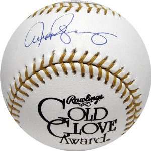  Alex Rodriguez Autographed Gold Glove Baseball Sports 
