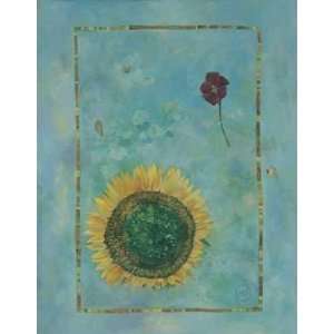  Sunlfower & Pansy Poster Print