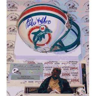 Paul Warfield   Autographed Mini Helmet   Miami Dolphins  