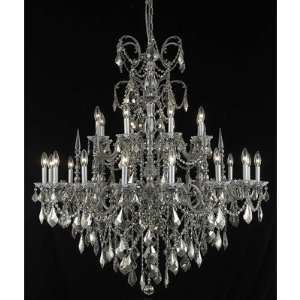  Elegant Lighting 9724G44PW GT/SS chandelier from Athena 