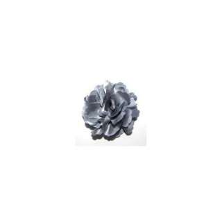  A Girl Company Grey Satin Flower Hair Bow/Clip/Brooch 