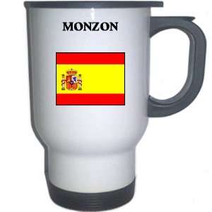  Spain (Espana)   MONZON White Stainless Steel Mug 