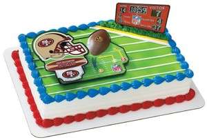 NFL SAN FRANCISCO 49ERS CAKE KIT BIRTHDAY PARTY DECORATION  