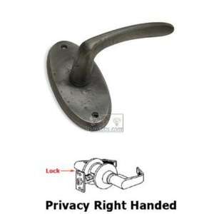  Rustic revival bronze   privacy right handed smooth lever 