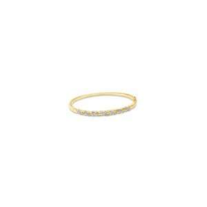   Diamond Accent Bangle in 14K Gold Vermeil bracelets/bangles Jewelry