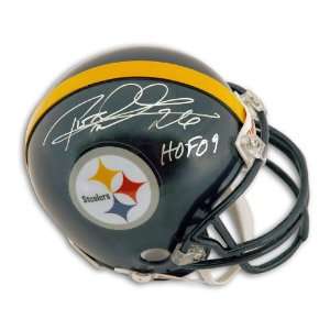  Rod Woodson Autographed Mini Helmet   with HOF 09 