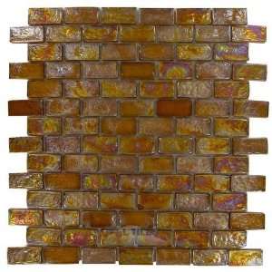  Moderna collection   1 x 2 glass tile in carmel brown 