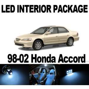 Honda Accord 1998 2002 WHITE 8 x SMD LED Interior Bulb Package Combo 