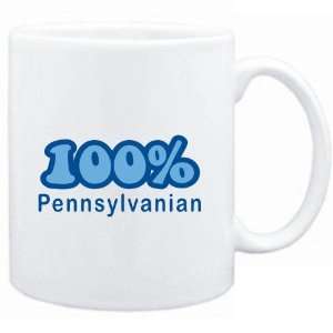  Mug White  100% Pennsylvanian  Usa States Sports 