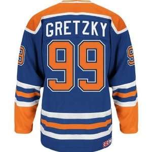 Edmonton Oilers Wayne Gretzky #99 Heroes Jersey (Dark Royal Blue 
