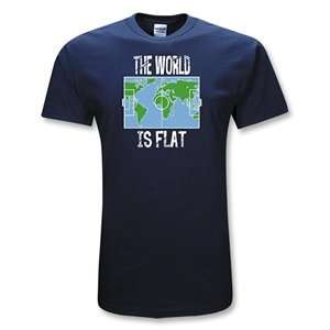  365 Inc The World is Flat Soccer T Shirt (Navy) Sports 