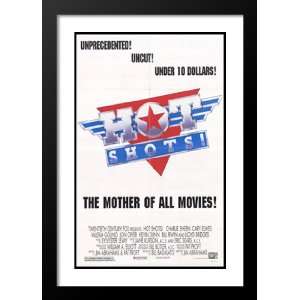 Hot Shots 32x45 Framed and Double Matted Movie Poster   Style B   1991