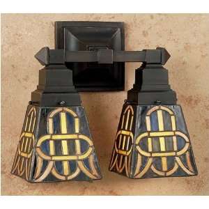  12W Knotwork Mission 2 Lt Wall Sconce