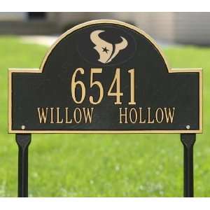  Houston Texans Black & Gold Personalized Address Plaque 