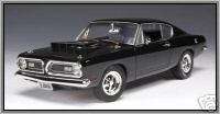 HWY 61 COLLECTIBLES 118 SCALE BLACK 1969 SUPER STOCK 440 PLYUMOUTH 
