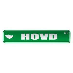   HOVD ST  STREET SIGN CITY MONGOLIA