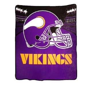 Minnesota Vikings NFL Micro Raschel Throw (Stadium Series) (50x60 