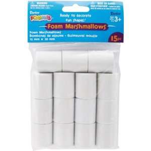   Foam Shapes 15/Pkg Marshmallows (103580) Arts, Crafts & Sewing
