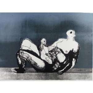 Hand Made Oil Reproduction   Henry Moore   32 x 32 inches   Reclining 