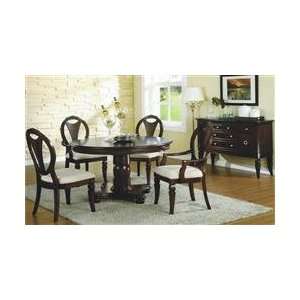  Milano Collection Round Dining Table Set by Poundex 