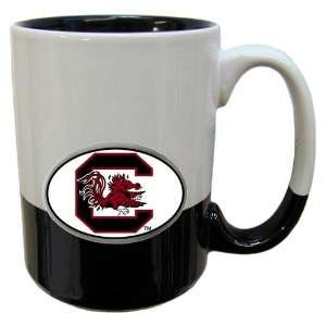 South Carolina Gamecocks NCAA Team Logo 2 Tone Grande Mug White/Black 